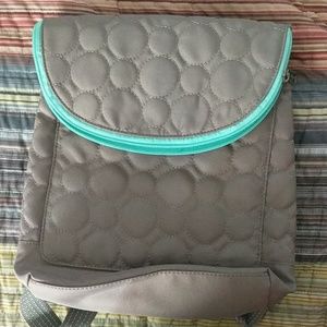 Thirty-One VARY YOU BACKPACK PURSE IN GRAY QUILTED